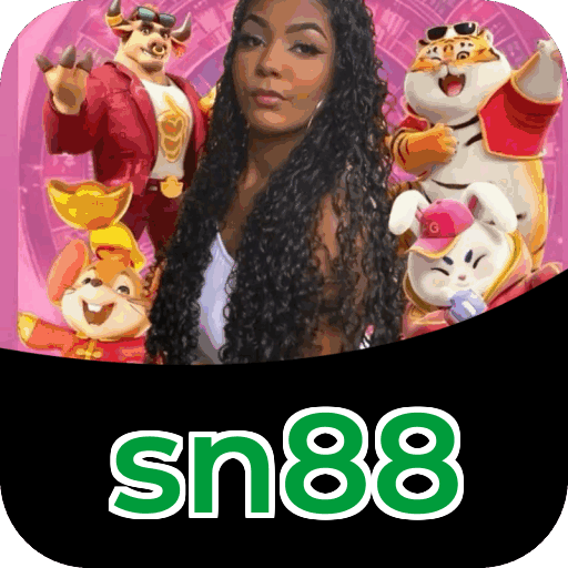 Interface do aplicativo sn88 mostrando jogos disponíveis no iOS e Android
